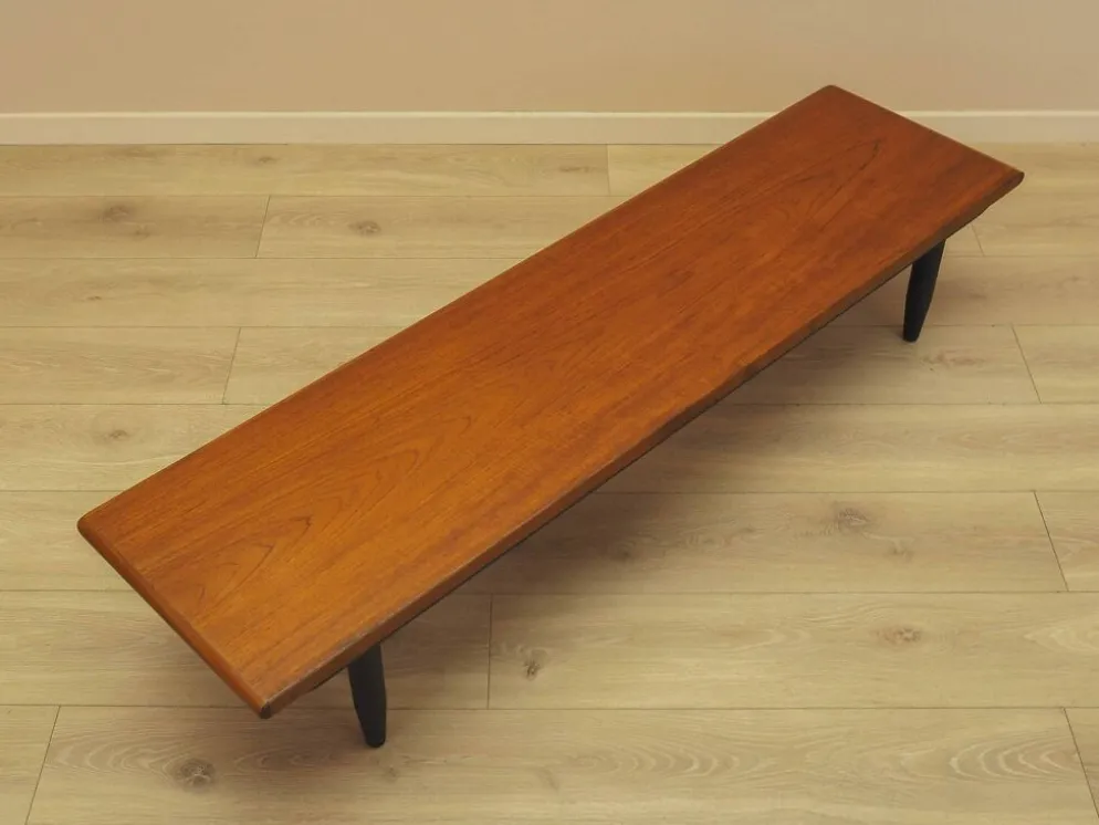 Buffet en teck, console danoise basse, années 1970
