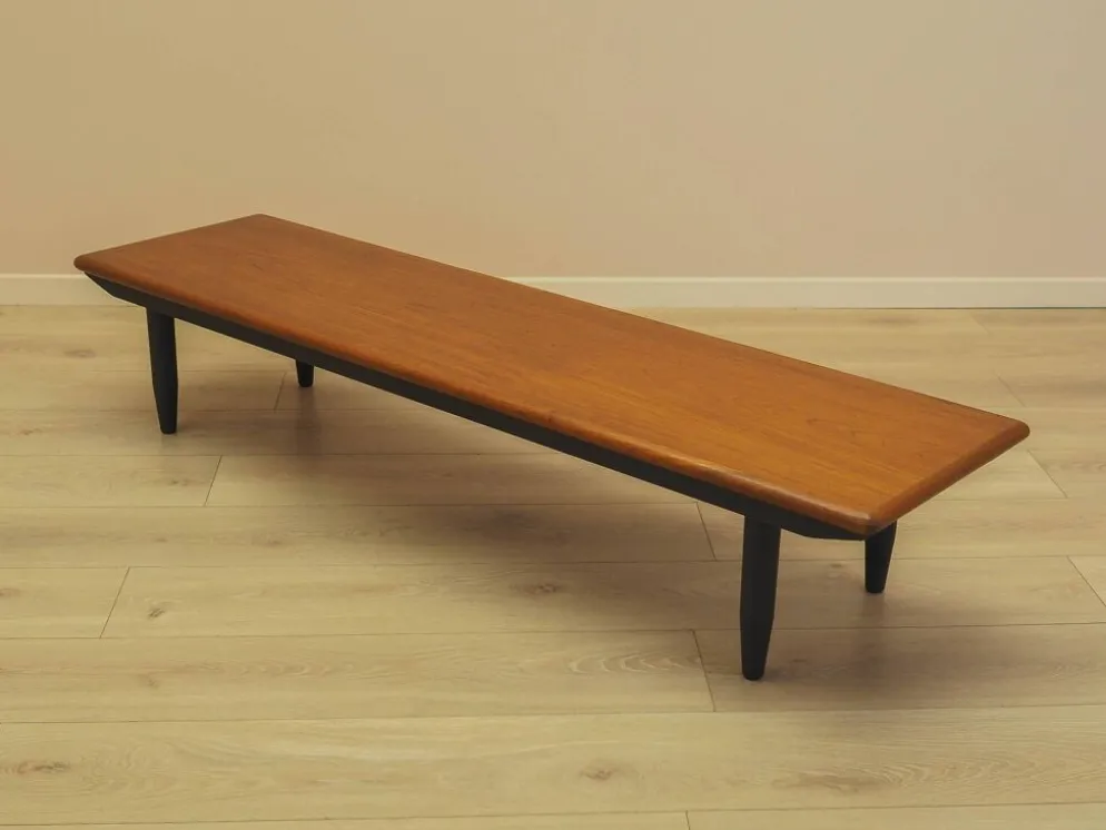 Buffet en teck, console danoise basse, années 1970