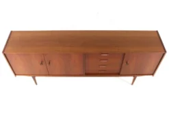 Buffet en teck design danois | 208 cm - Moderne du milieu du siècle - Vintage