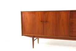 Buffet en teck design danois | 208 cm - Moderne du milieu du siècle - Vintage