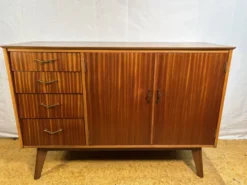 Buffet en teck Remploy vintage | Années 1950-1960 | Design britannique du milieu du siècle A