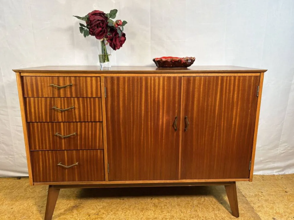 Buffet en teck Remploy vintage | Années 1950-1960 | Design britannique du milieu du siècle A