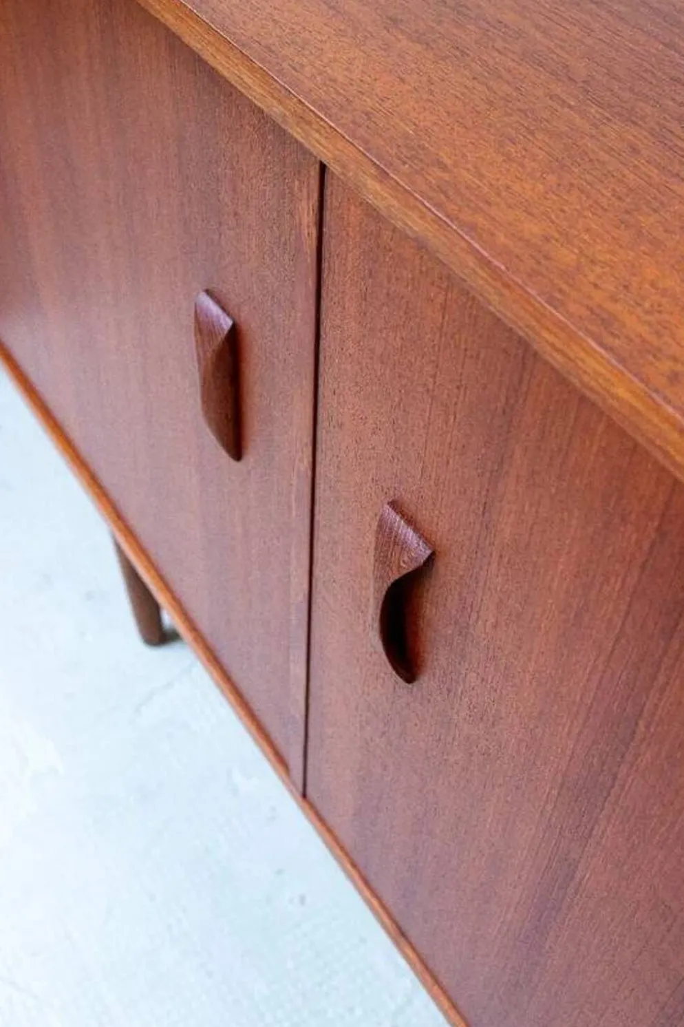 Buffet en teck vintage avec tiroirs Fristho Modulus danois des années 60.