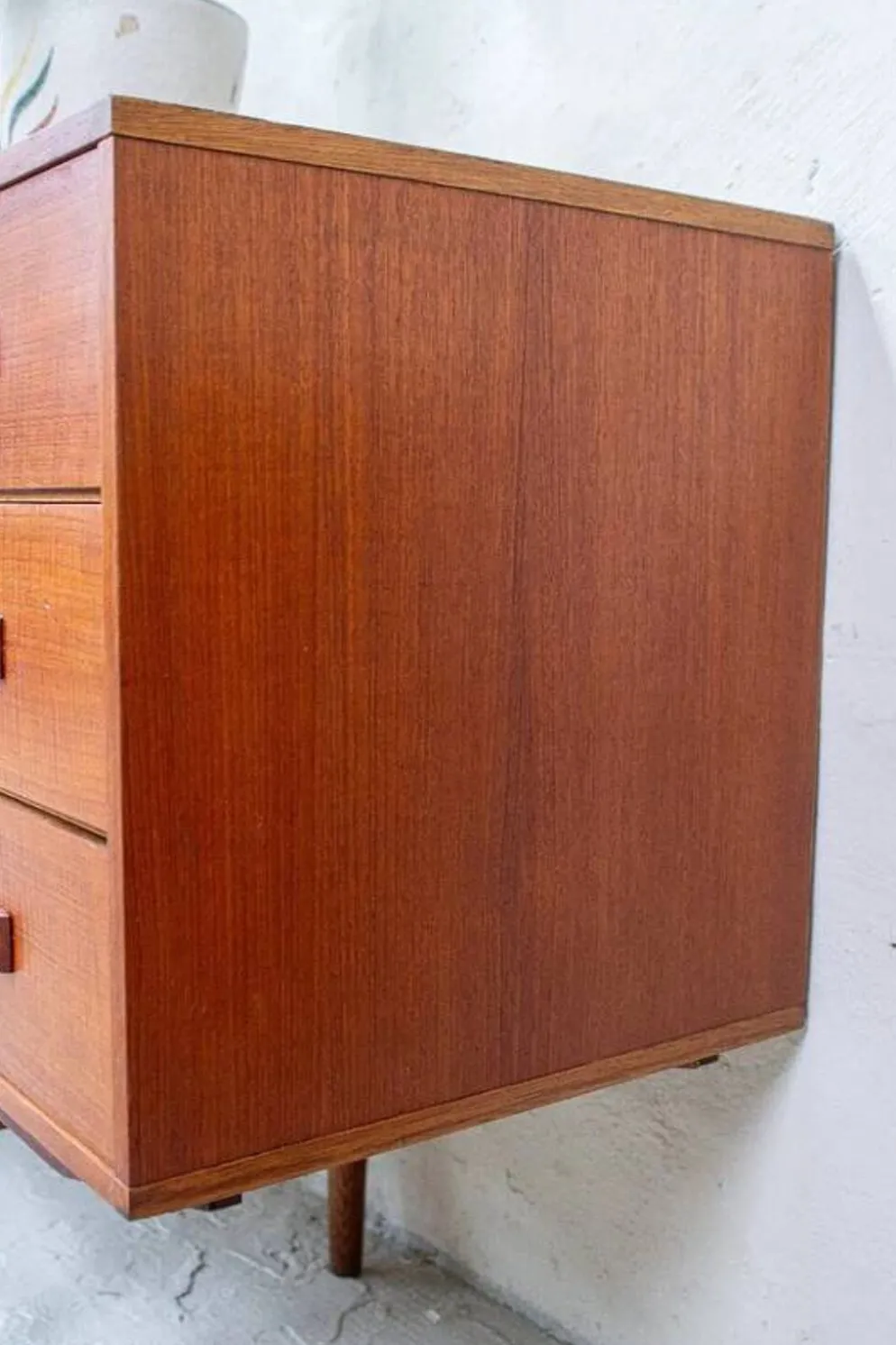 Buffet en teck vintage avec tiroirs Fristho Modulus danois des années 60.