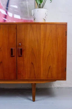 Buffet en teck vintage avec tiroirs Borge Mogensen milieu du siècle