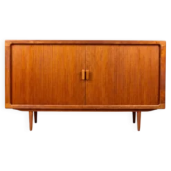 Buffet en teck vintage avec tiroirs, danois Silkeborg, milieu du siècle.