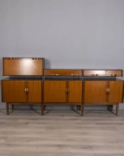 Buffet en teck vintage des années 1970, conçu par Barovero.