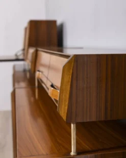 Buffet en teck vintage des années 1970, conçu par Barovero.