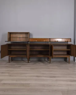 Buffet en teck vintage des années 1970, conçu par Barovero.