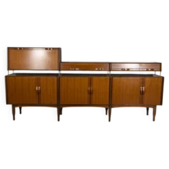 Buffet en teck vintage des années 1970, conçu par Barovero.