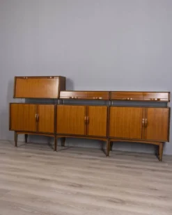 Buffet en teck vintage des années 1970, conçu par Barovero.