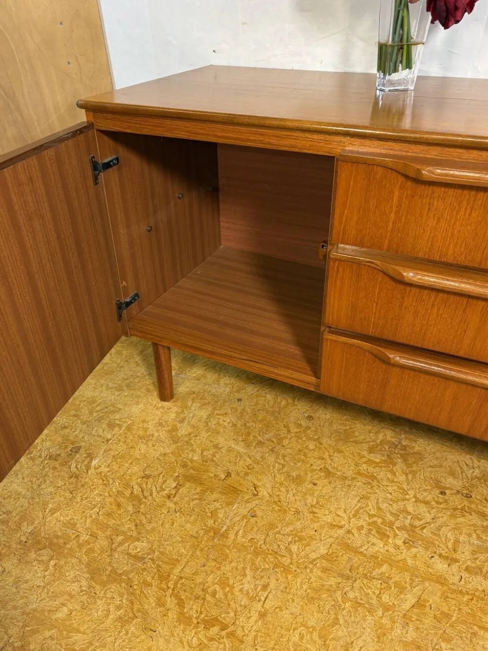 Buffet en teck vintage exceptionnel des années 60 | Scandinave britannique