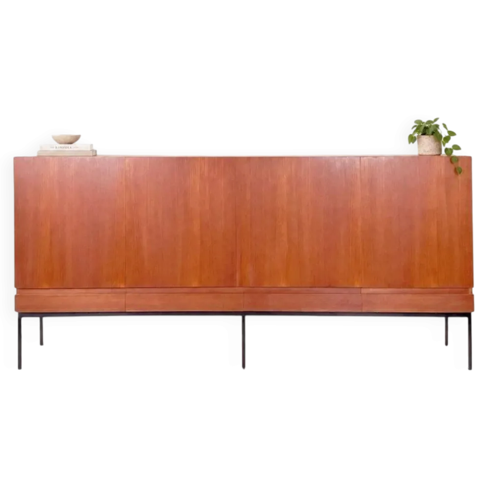 Buffet haut B60 en teck vintage par Dieter Waeckerlin – Behr