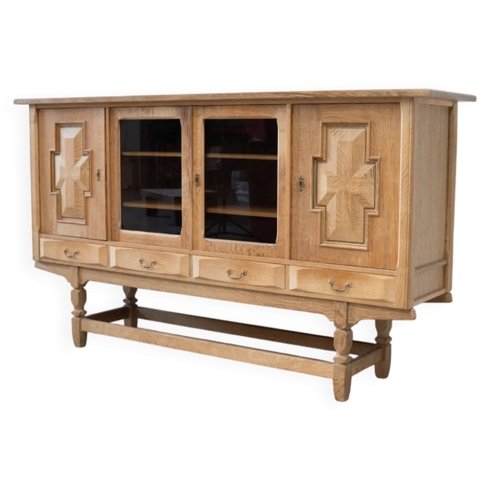 Buffet haut en chêne scandinave par Kjaernulf
