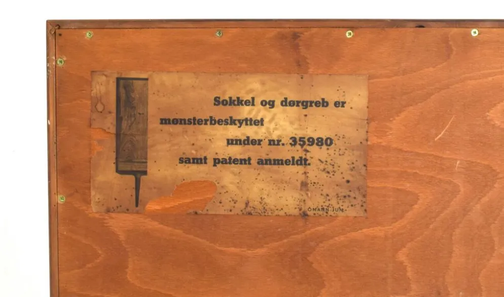 Buffet haut en teck danois des années 50, modèle 13, par Gunni Omann pour Omann Jun.