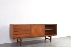 Buffet Hi-Fi en teck mi-siècle Ulvö par Erik Wørts pour Ikea, années 1960.