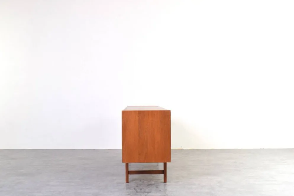 Buffet Hi-Fi en teck mi-siècle Ulvö par Erik Wørts pour Ikea, années 1960.