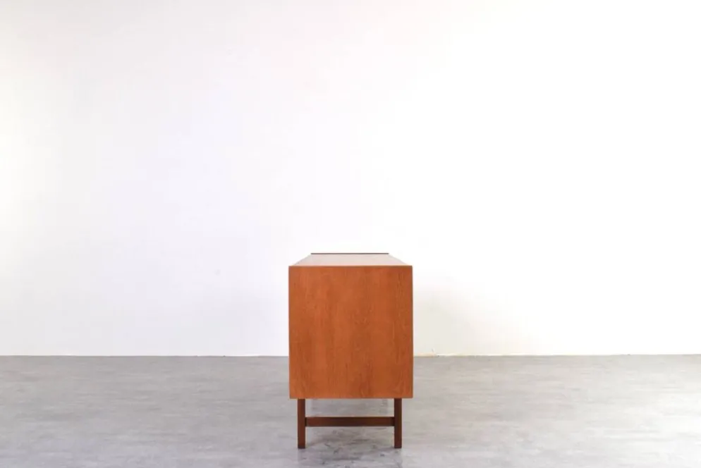 Buffet Hi-Fi en teck mi-siècle Ulvö par Erik Wørts pour Ikea, années 1960.