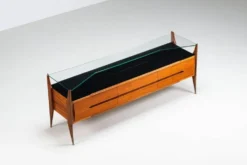 Buffet italien en noyer G. Cecchini e C. Cantu Italie 1950