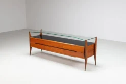 Buffet italien en noyer G. Cecchini e C. Cantu Italie 1950