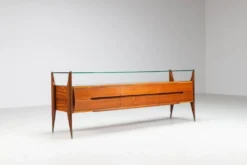 Buffet italien en noyer G. Cecchini e C. Cantu Italie 1950