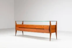 Buffet italien en noyer G. Cecchini e C. Cantu Italie 1950