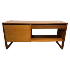 Buffet média vintage G-Plan en teck | Années 1960 | Cabinet pour platine vinyle • Vinyle