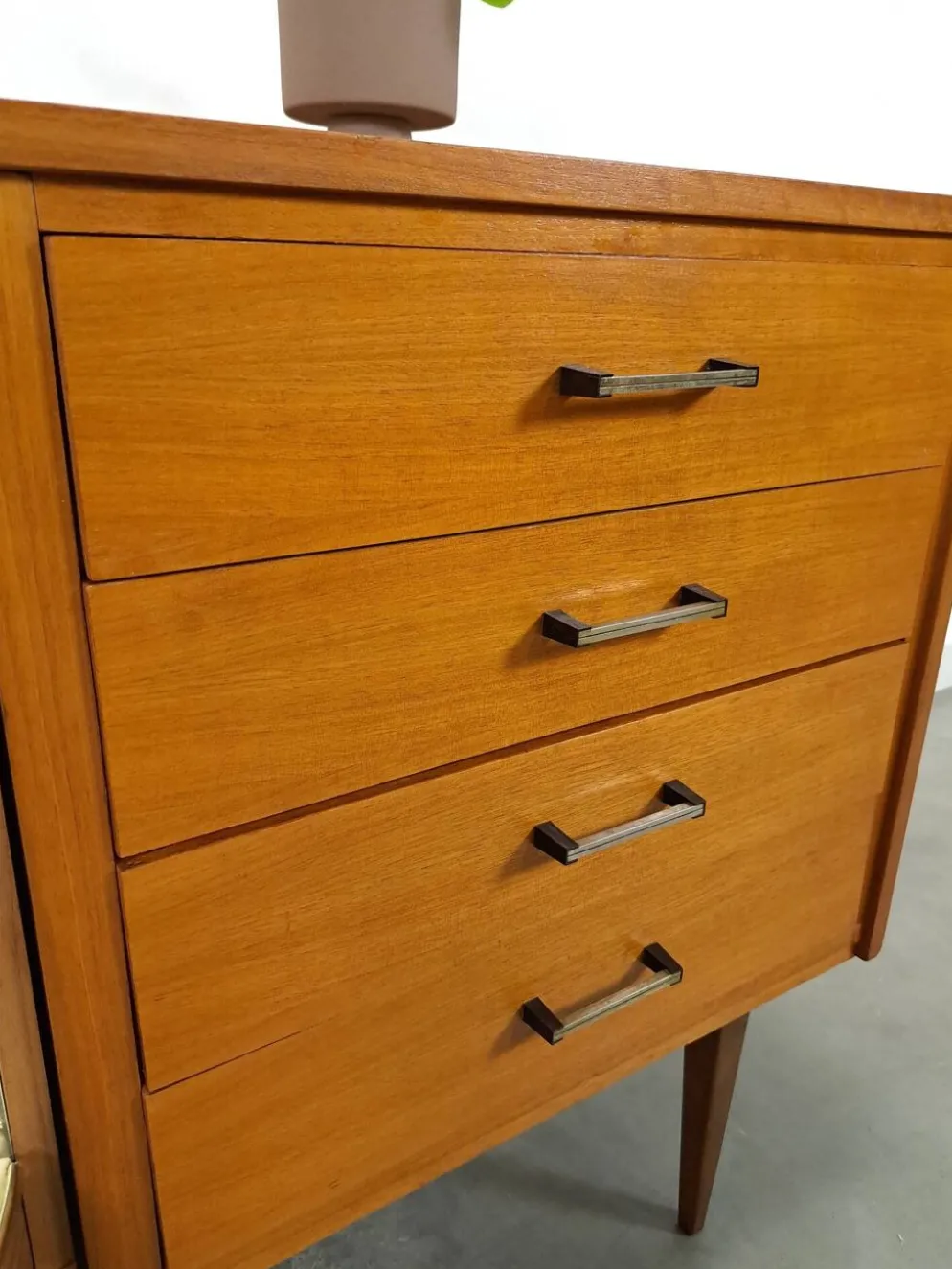 Buffet, meuble bar en bois laqué, 1950-60
