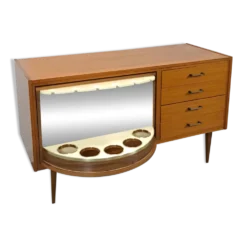 Buffet, meuble bar en bois laqué, 1950-60