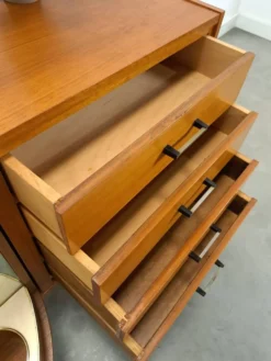 Buffet, meuble bar en bois laqué, 1950-60