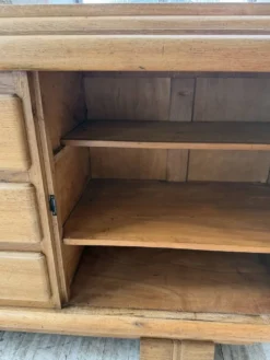Buffet, meuble de rangement Art déco en chêne dans le goût de Dudouyt, 1940