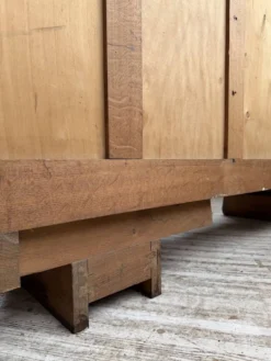 Buffet, meuble de rangement Art déco en chêne dans le goût de Dudouyt, 1940