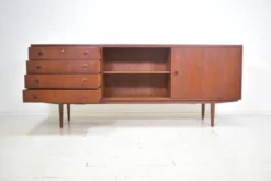 Buffet Musterring des années 1960 en teck Vitrine Mid Century