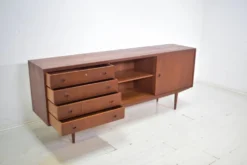 Buffet Musterring des années 1960 en teck Vitrine Mid Century