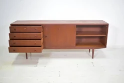 Buffet Musterring des années 1960 en teck Vitrine Mid Century
