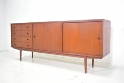 Buffet Musterring des années 1960 en teck Vitrine Mid Century