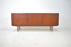 Buffet Musterring des années 1960 en teck Vitrine Mid Century