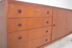 Buffet Musterring des années 1960 en teck Vitrine Mid Century