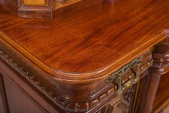 Buffet néo-baroque allemand en noyer et acajou, années 1890