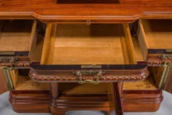 Buffet néo-baroque allemand en noyer et acajou, années 1890