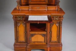 Buffet néo-baroque allemand en noyer et acajou, années 1890