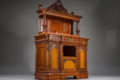 Buffet néo-baroque allemand en noyer et acajou, années 1890