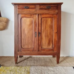 Buffet parisien bois ancien 2 portes panneautées