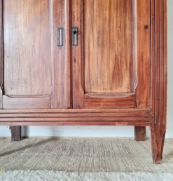 Buffet parisien bois ancien 2 portes panneautées