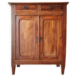 Buffet parisien bois ancien 2 portes panneautées