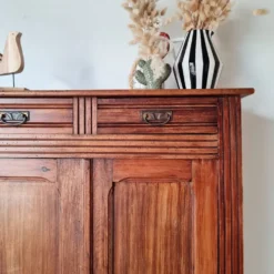 Buffet parisien bois ancien 2 portes panneautées