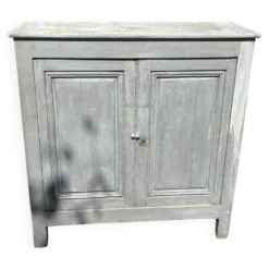 Buffet parisien en bois ancien gris