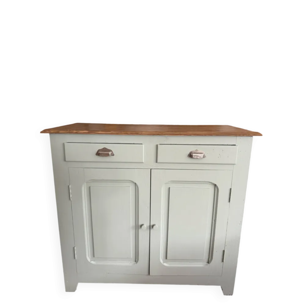 Buffet parisien vert amande vintage