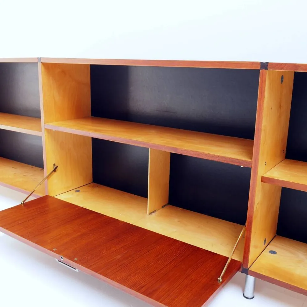Buffet Pastoe 'Made to Measure' en teck, années 1950, design néerlandais mid-century moderne