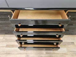 Buffet Pierre Cardin des années 1970 en bois laqué noir